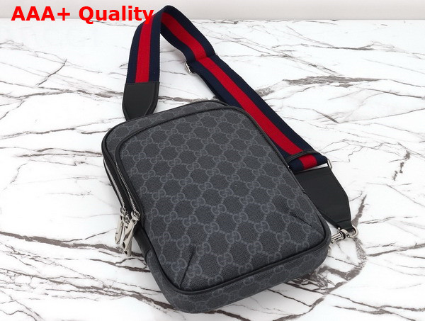 Gucci Small GG Crossbody Bag in Black GG Supreme Canvas 822073 Replica