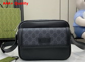 Gucci Small GG Crossbody Bag with Tag in Black Leather 795464 Replica