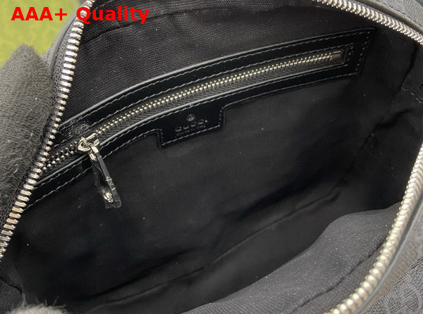 Gucci Small GG Crossbody Bag with Tag in Black Leather 795464 Replica