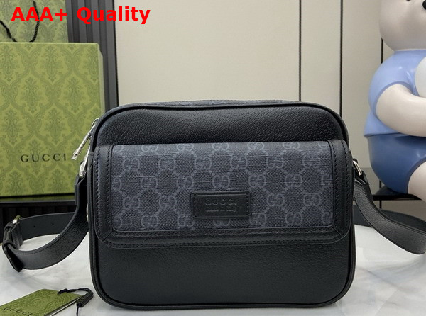 Gucci Small GG Crossbody Bag with Tag in Black Leather 795464 Replica