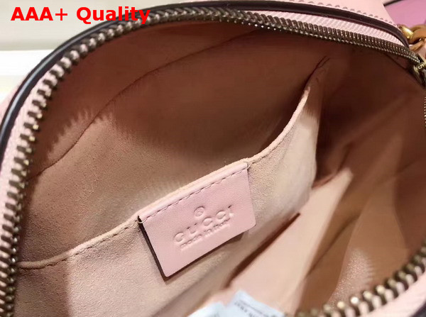 Gucci Small GG Marmont Chain Shoulder Bag in Light Pink Leather Replica