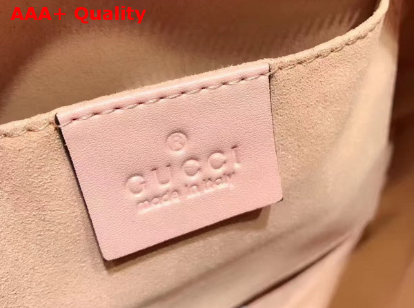 Gucci Small GG Marmont Chain Shoulder Bag in Light Pink Leather Replica