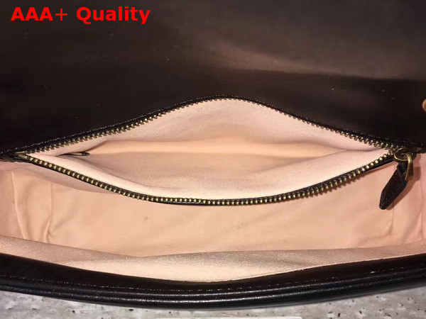 Gucci Small GG Marmont Matelasse Shoulder Bag in Black Leather Replica