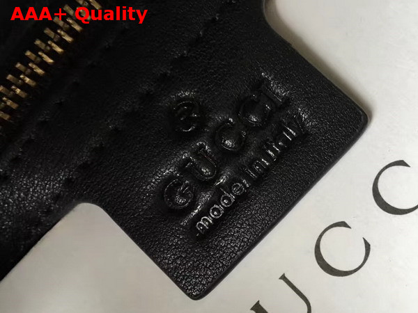 Gucci Small GG Marmont Matelasse Shoulder Bag in Black Leather Replica