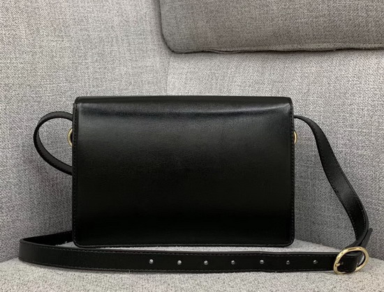 Gucci Small Leather Shoulder Bag in Black Leather 589474