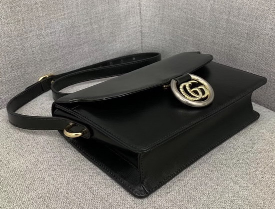 Gucci Small Leather Shoulder Bag in Black Leather 589474