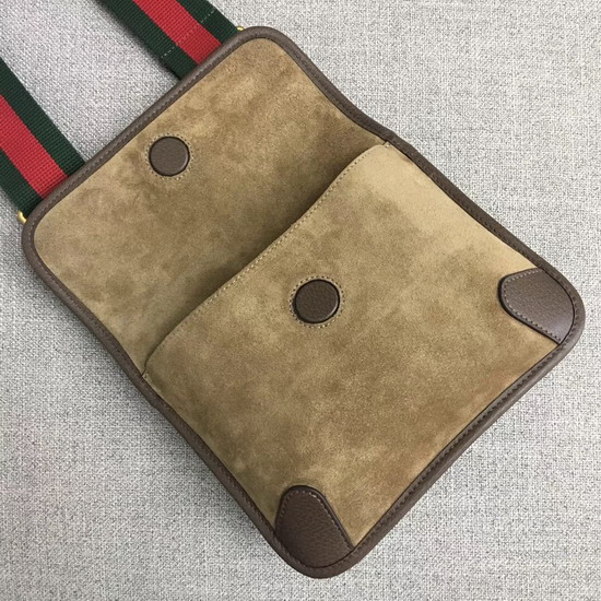 Gucci Small Messenger Bag Tan Suede