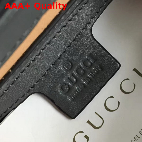 Gucci Small Padlock Gucci Signature Top Handle Bag in Grey Replica