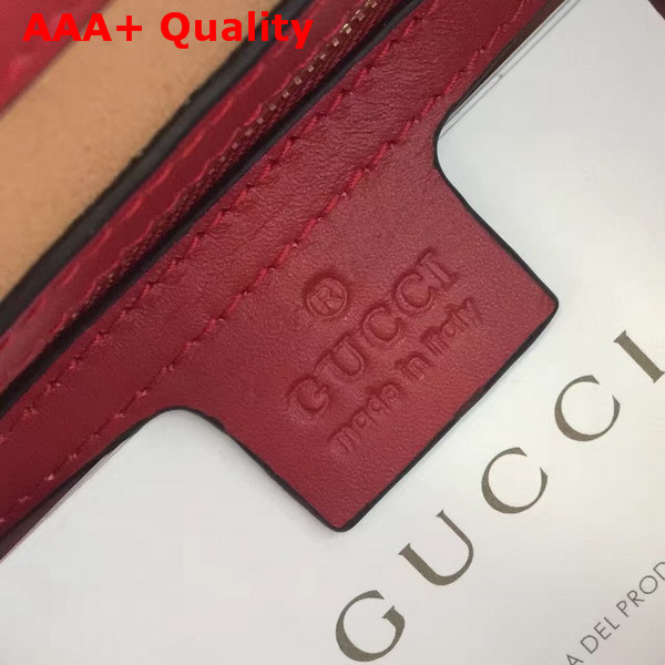 Gucci Small Padlock Gucci Signature Top Handle Bag in Red Replica