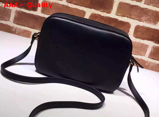 Gucci Small Shoulder Bag in Black With a Golden Bee Embroidery Replica