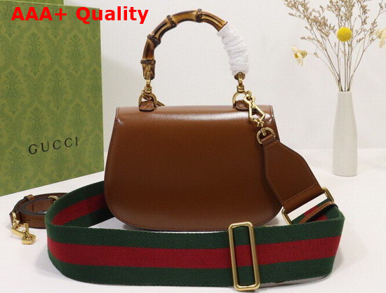 Gucci Small Top Handle Bag with Bamboo Cuir Leather 675797 Replica