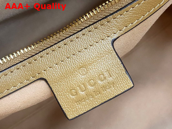 Gucci Small Top Handle Bag with Double G Camel Leather 658450 Replica