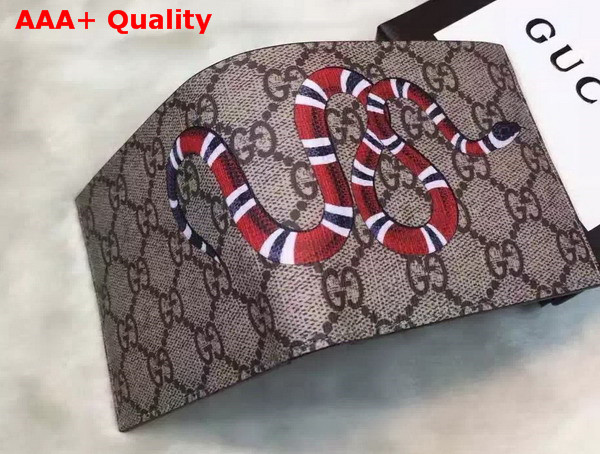 Gucci Snake Print GG Supreme Wallet Replica