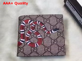 Gucci Snake Print GG Supreme Wallet Replica