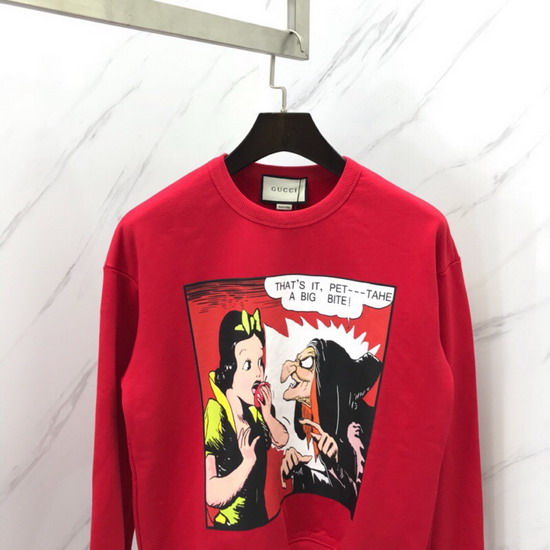 Gucci Snow White Sweatshirt in Red Cotton