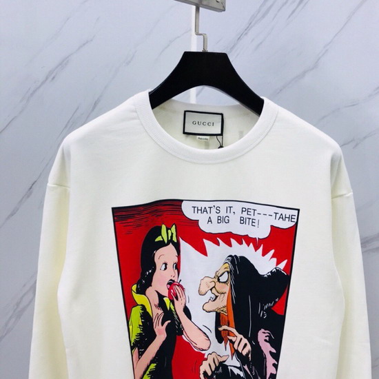 Gucci Snow White Sweatshirt in White Cotton