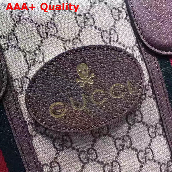 Gucci Soft GG Supreme Duffle Bag with Web Brown Replica