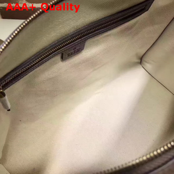 Gucci Soft GG Supreme Duffle Bag with Web Brown Replica