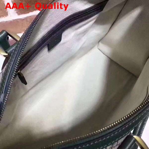 Gucci Soft GG Supreme Duffle Bag with Web Dark Green Replica