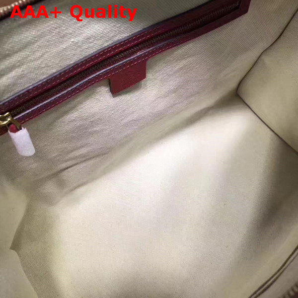 Gucci Soft GG Supreme Duffle Bag with Web Red Replica