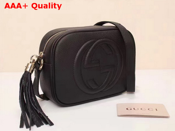 Gucci Soho Disco Bag in Black Grain Leather Replica