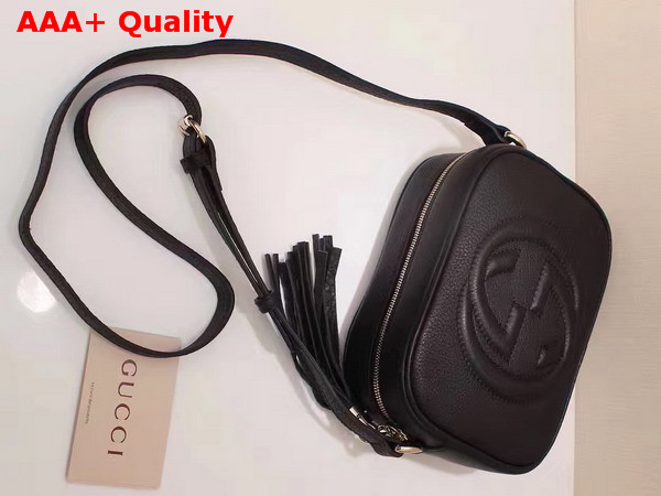 Gucci Soho Disco Bag in Black Grain Leather Replica