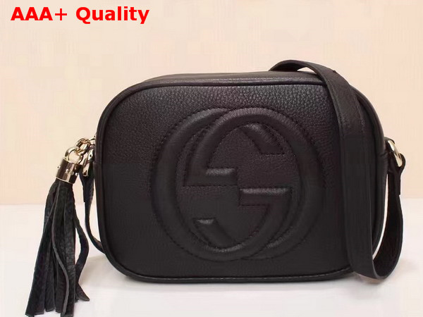 Gucci Soho Disco Bag in Black Grain Leather Replica