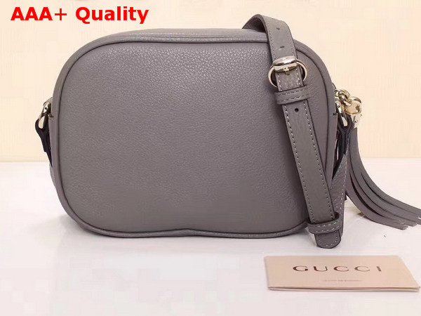 Gucci Soho Disco Bag in Grey Grain Leather Replica