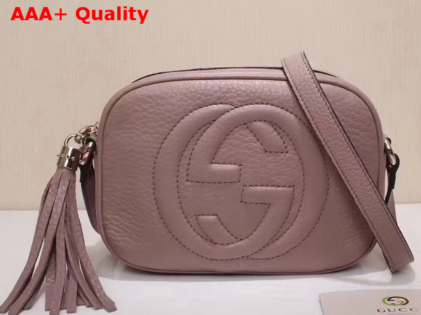 Gucci Soho Disco Bag in Pink Grain Leather Replica