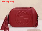 Gucci Soho Disco Bag in Red Grain Leather Replica