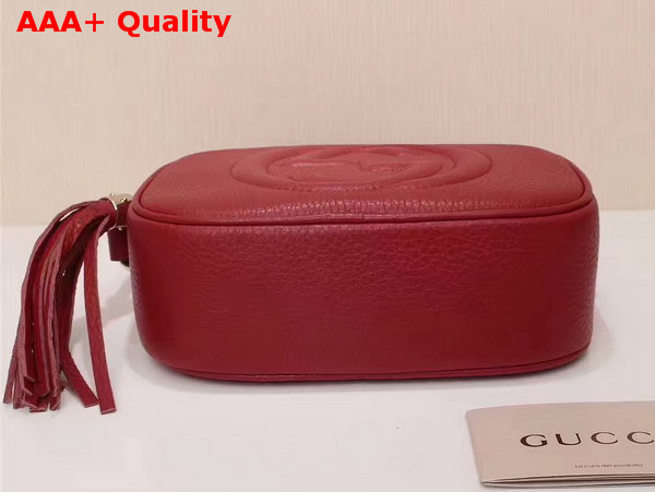 Gucci Soho Disco Bag in Red Grain Leather Replica