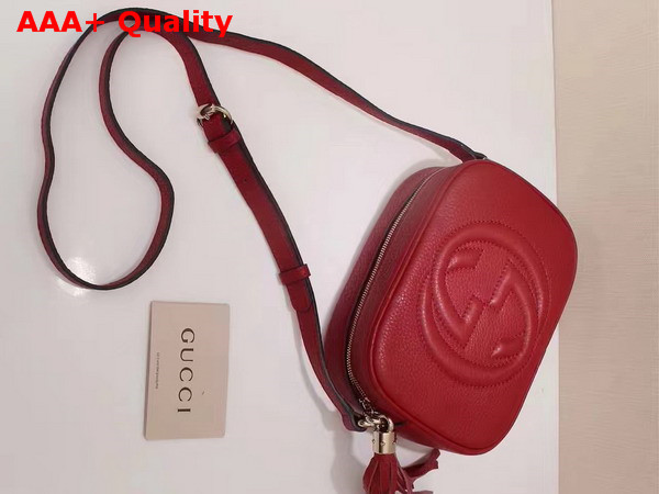 Gucci Soho Disco Bag in Red Grain Leather Replica