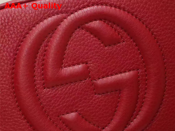 Gucci Soho Disco Bag in Red Grain Leather Replica