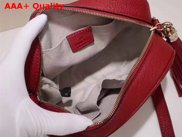 Gucci Soho Disco Bag in Red Grain Leather Replica