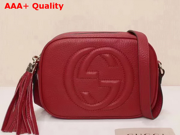 Gucci Soho Disco Bag in Red Grain Leather Replica