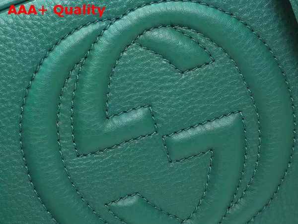 Gucci Soho Disco Bag in Turquoise Grain Leather Replica