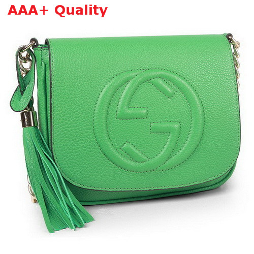 Gucci Soho Green Leather Chain Shoulder Bag 323190 Replica