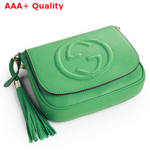 Gucci Soho Green Leather Chain Shoulder Bag 323190 Replica