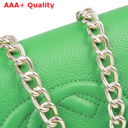 Gucci Soho Green Leather Chain Shoulder Bag 323190 Replica