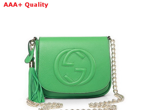 Gucci Soho Green Leather Chain Shoulder Bag 323190 Replica