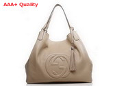 Gucci Soho Large Shoulder Bag Light Apricot 282308 Replica