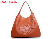 Gucci Soho Large Shoulder Bag Orange 282308 Replica