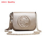 Gucci Soho Metallic Leather Chain Shoulder Bag 323190 Replica