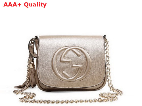 Gucci Soho Metallic Leather Chain Shoulder Bag 323190 Replica