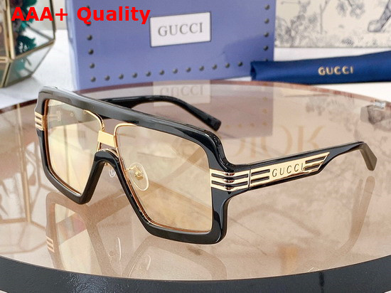 Gucci Square Frame Sunglasses in Ivory Acetate Replica