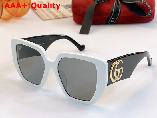 Gucci Square Rectangle Sunglasses for Women Black Acetate 663746 Replica