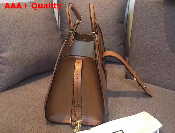 Gucci Stirrup Hobo Bag in Brown Genuine Leather Replica