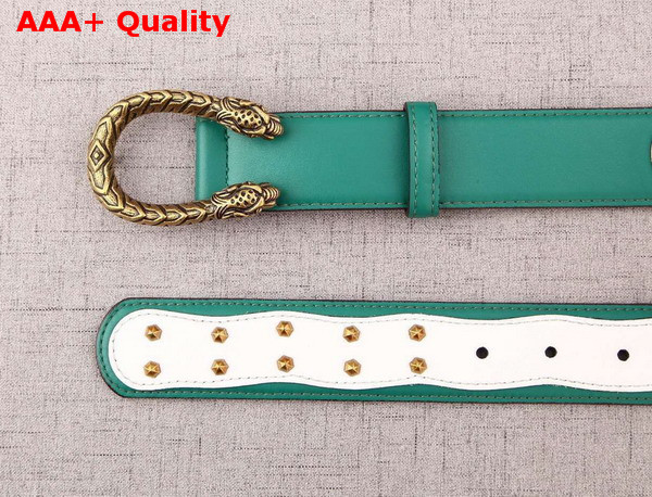 Gucci Studded Belt With Tiger Head Spur Buckle Replica