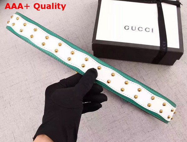 Gucci Studded Belt With Tiger Head Spur Buckle Replica