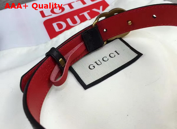 Gucci Studded Leather Belt in Black with Double G Buckle Replica